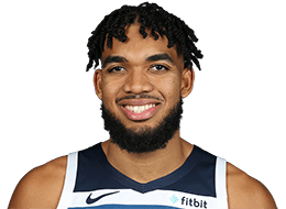 Picture of the 6 ft 11 in (2.11 m) tall Dominican-American center of Minnesota Timberwolves